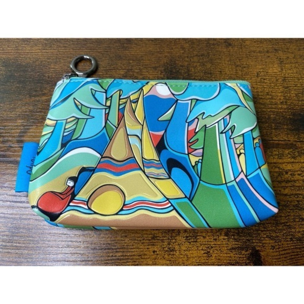 Coastal Motif Wearable Art Sunset Coin Purse Canadian Potawatomi Artist